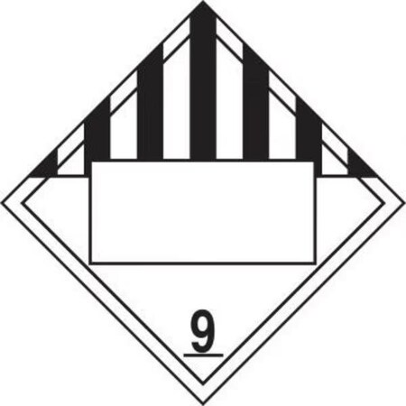 Accuform BLANK DOT PLACARD HAZARD CLASS 9 MPL4DG9CT50 MPL4DG9CT50